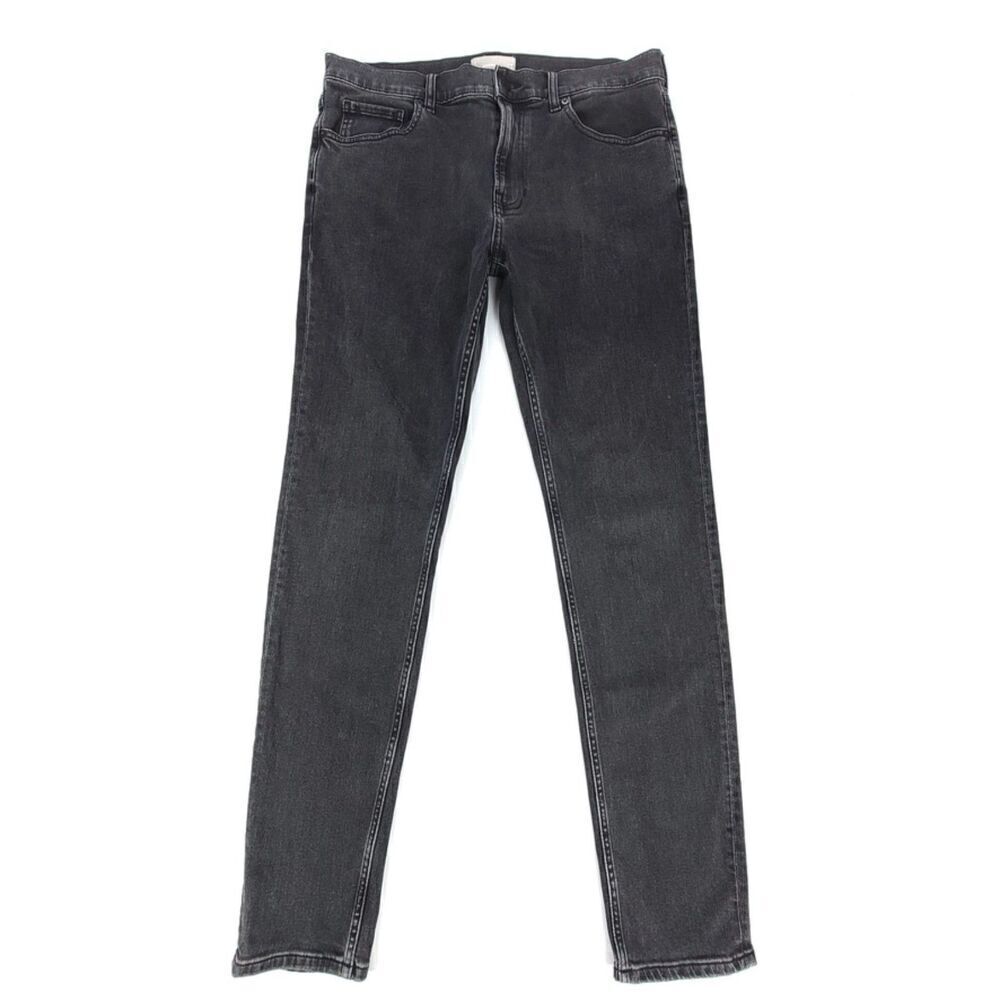 EVERLANE Premium 11 oz Japanese Denim Skinny Fit Jean Washed Black Mens 36 x 34